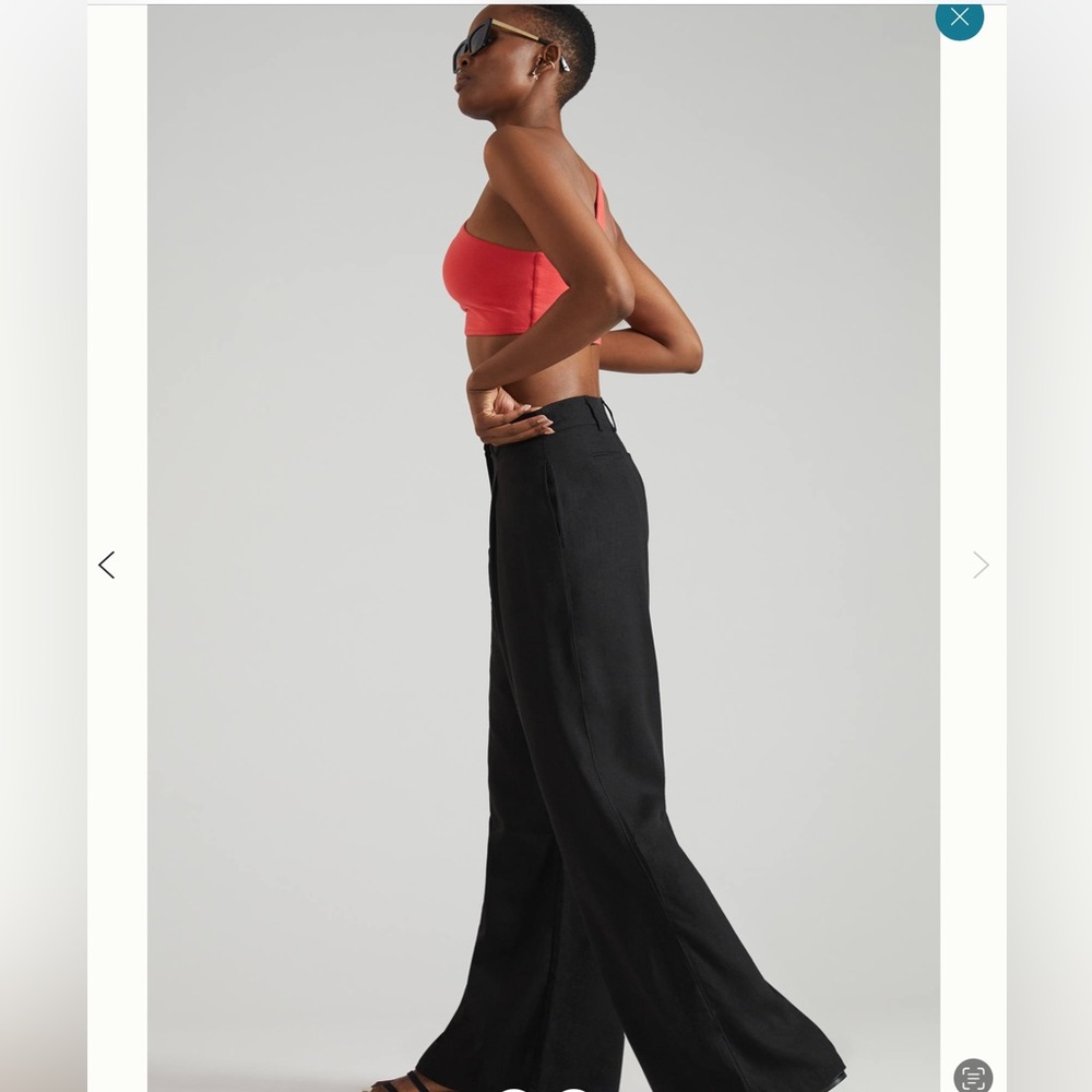 NWT ANTHROPOLOGIE BRYAN PARK WIDE LEG LINEN TROUSERS❤️❤️❤️❤️